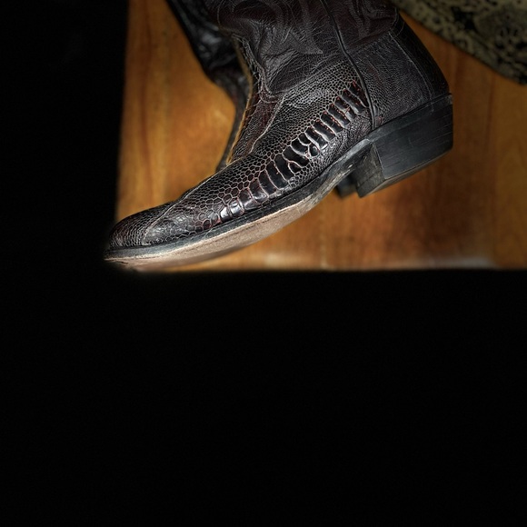 ❤️Vintage Great USED Condition 10B Ostrich leg Nocona Boots - Picture 7 of 12